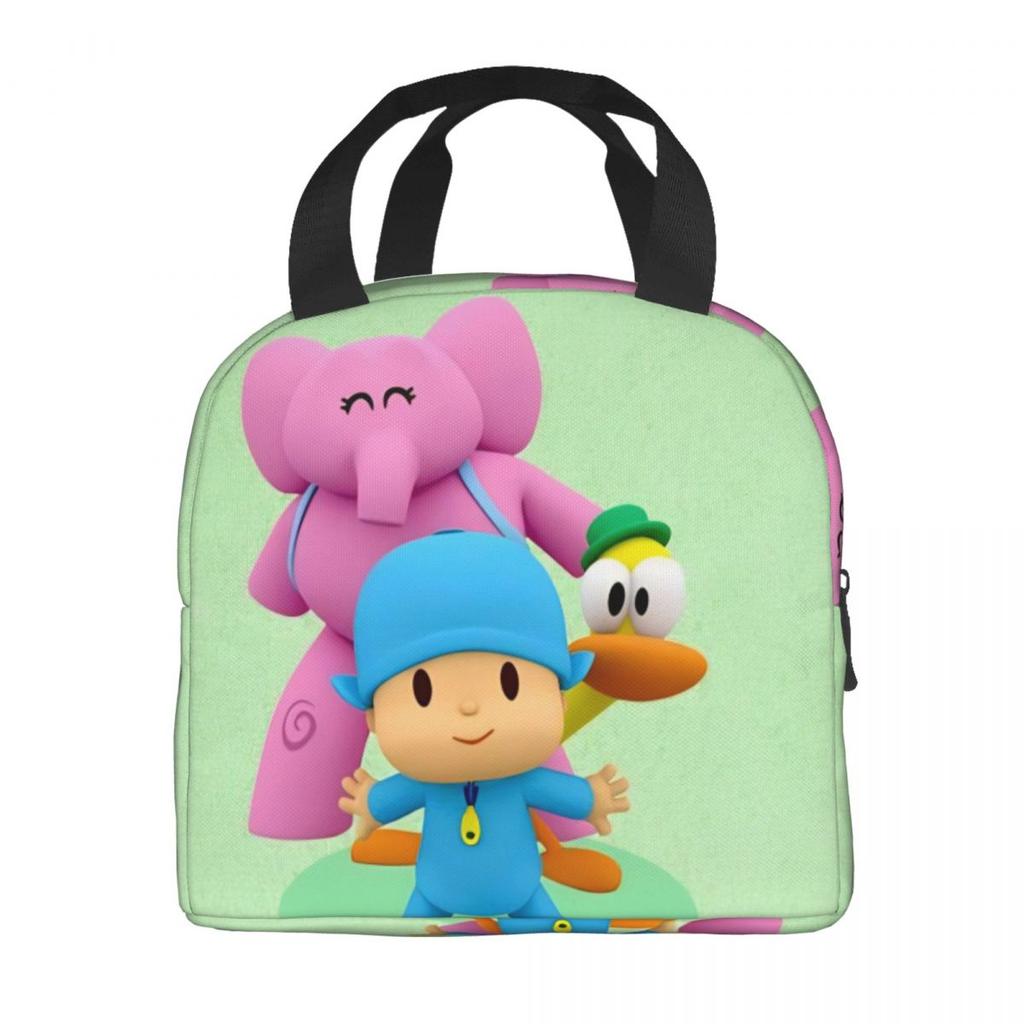 Pocoyoes Cartoon Comdy Accessories Insulated Lunch Bag For School Food Box Portable Thermal Cooler Lunch Boxes