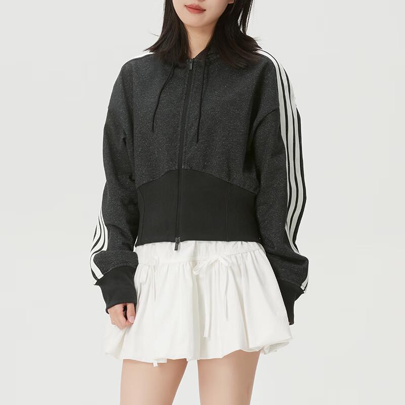 Adidas Women s Knitted Hooded Terry Jacket XL