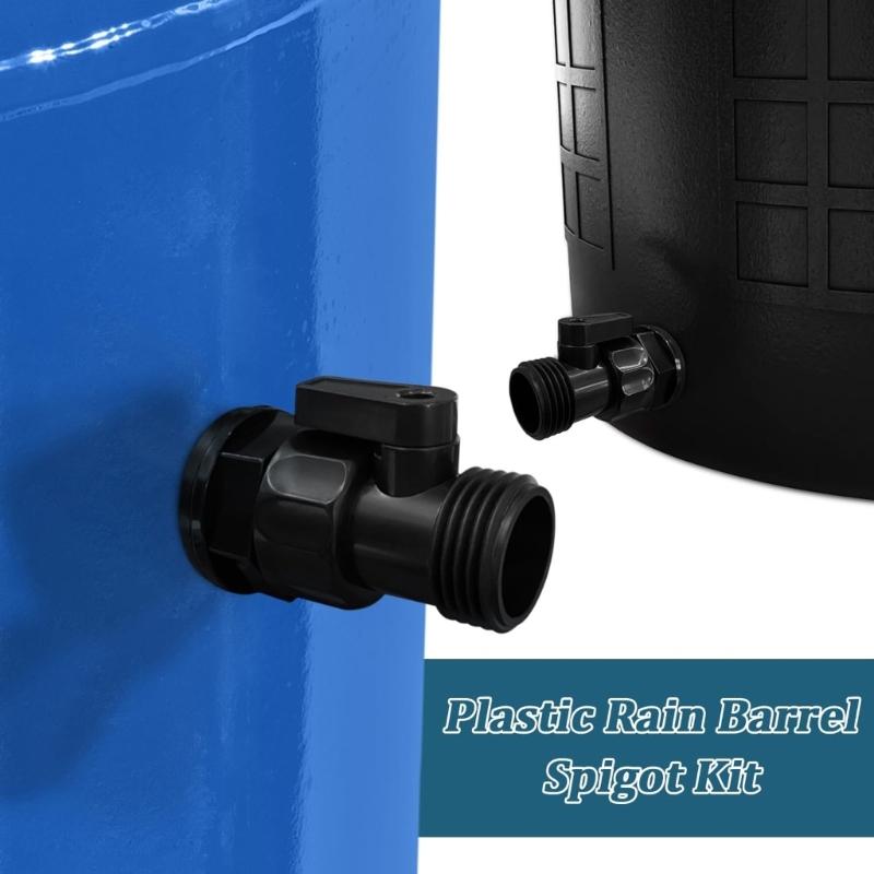 Plastic Garden Hose Shut Off Valves With 3/4 Inch Thread Two Way Valves Extender Thread Connector Coupling Enduring