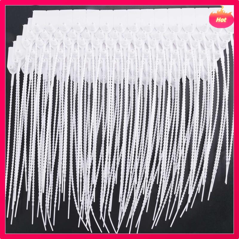 100 Piece Plastic Tamper Seals Numbered Zip Ties Tags For Fire Extinguisher,Shipping,250Mm A