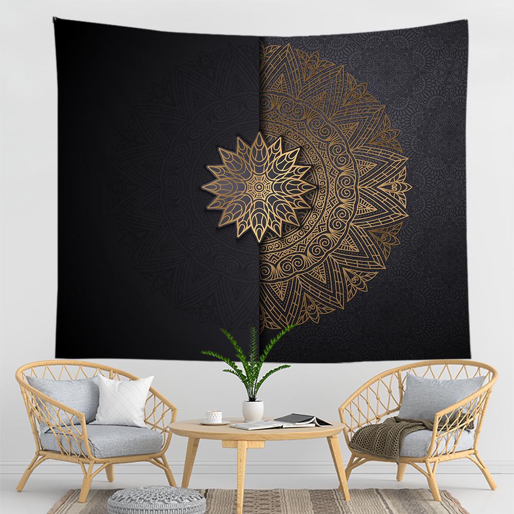 

Гобелен с мандалой, индийский гобелен, богемный гобелен, настенный гобелен, настенный гобелен, настенное постельное белье 230x180cm