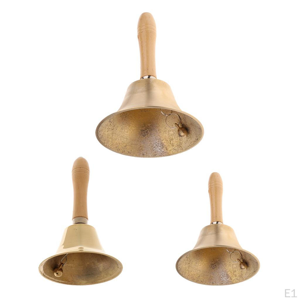 Copper Hand Bell Brass Handheld Collectible Gift
