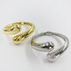 Fashion Commuting Simple Water Drop Type Glossy Bracelet Women'S Gold And Silver Opening Light Luxury High-End Jewelry
