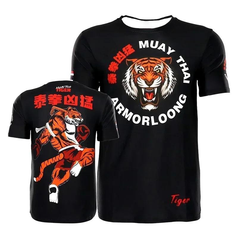 3D Digital Print Men Brazilian Jiu Jitsu MMA T Shirt Muay Thai Team Training Uniform 2026 Short Sleeve Sports Quick Dry