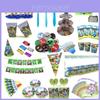 Suprimentos para Chá de Bebê Minecraft e Festa de Aniversário com Conjunto de Talheres Vibrantes
