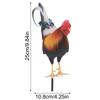 Acrylic Rooster Garden Decoration Stake with Weatherproof Features for Yard and Lawn Use to Create a Welcoming Outdoor Space