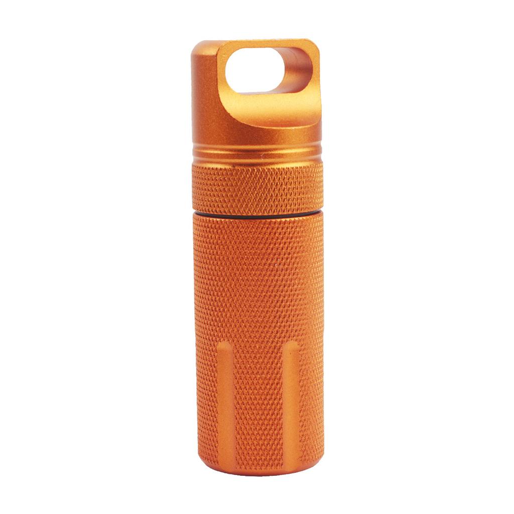 Aluminum Alloy Waterproof Pill Case Portable Sealed Medicine Bottle First Aid Outdoor Storage Container Single Piece Tank Box