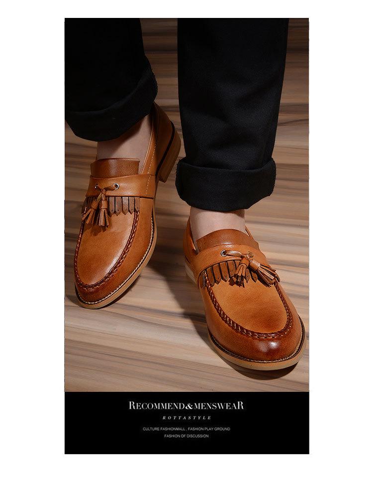 Spring Men's New Arrival: Stylish Korean Trendy Casual & Business Formal Leather Pointed Toe Shoes