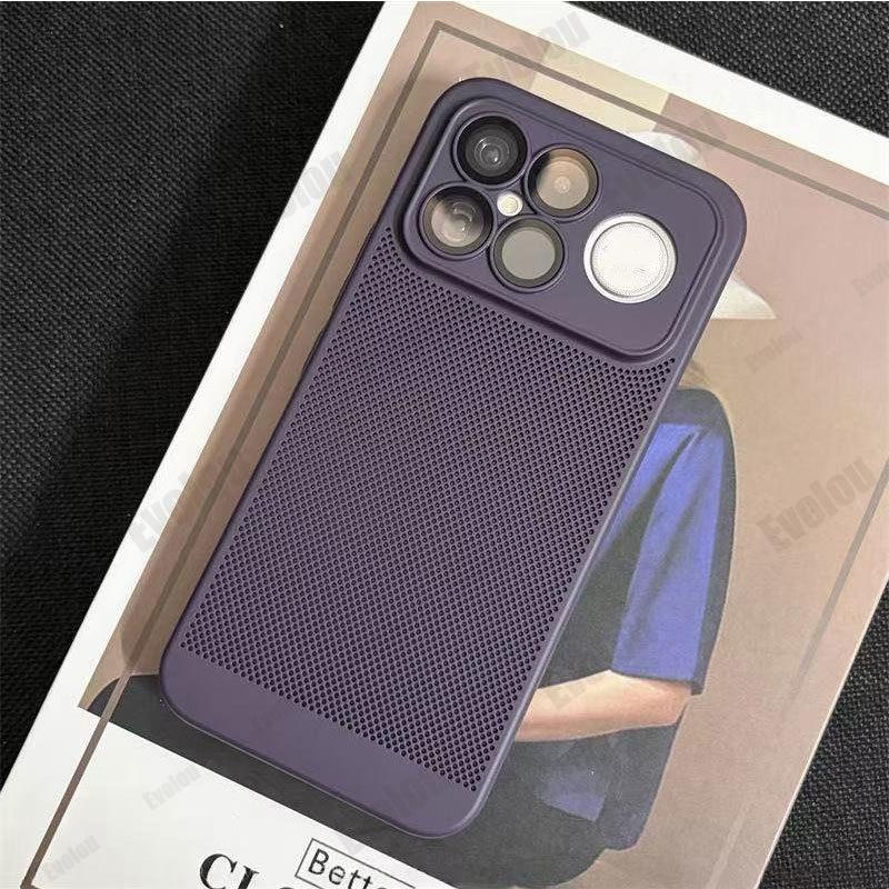 For POCO F8 Ultra F8pro Heat Dissipation Hard Phone Case for POCO F8Ultra Redmi K90 Pro Max Cooling Honeycomb Mesh PC Shell