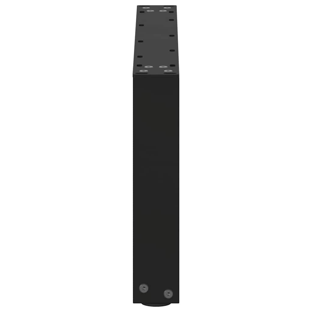 Vidaxl Nogi Do Stolika Kawowego, 2 Szt., Czarne, 60X(30-31) Cm, Stal