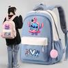 3 Piece School Backpack Set for Students Large Capacity Oxford Cloth Schoolbag with Shoulder Strap and Pencil Case