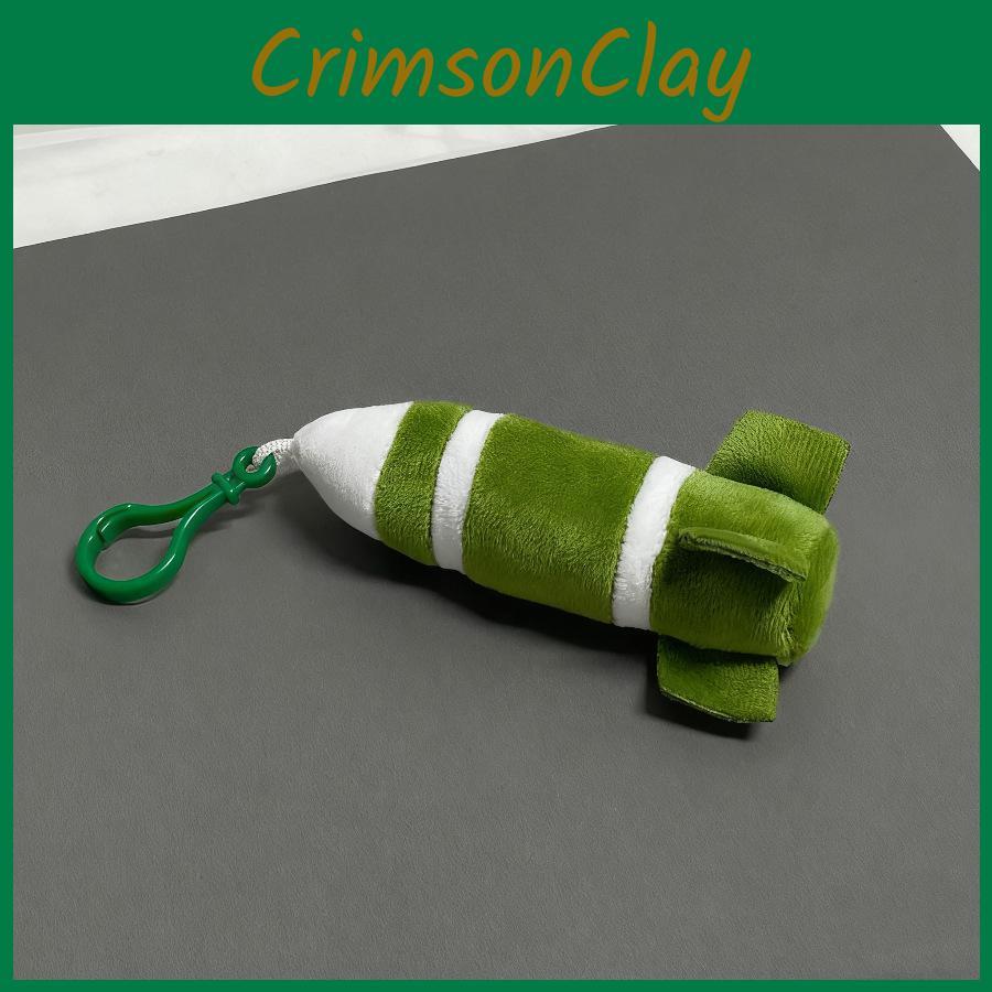 Plush Missile Keychain Toy For Kids Cute Childrens Bag Decor Gift