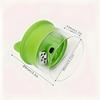 Adjustable Handheld Spiral Vegetable Slicer Manual Zucchini Noodle Maker Rotary Fruit Peeler with Stainless Steel Blades