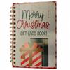 1PC DIY Christmas Gift Card Book with Golden Spiral Binding Gift Card Holder Photo Pages - Durable DIY Scrapbook for Festive
