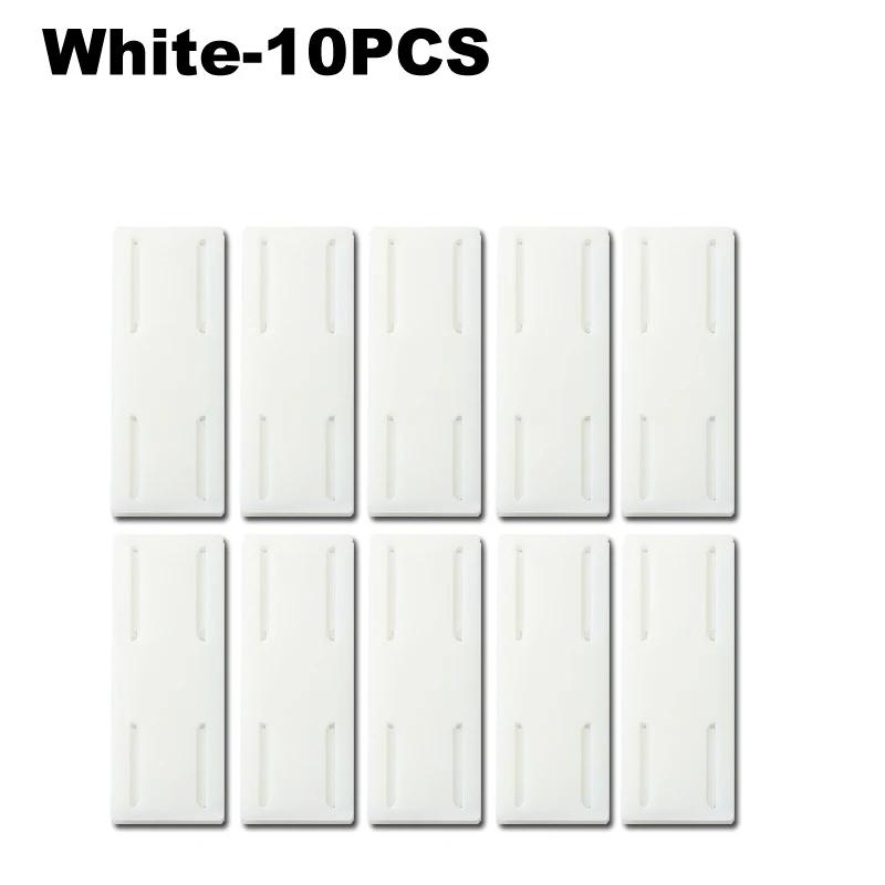 1-30PCS No Drilling Wall Mounted Power Strip Holder Adhesive Socket Organizer Hook Type Removable Plug Board Fixer for Home