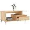 Vidaxl Stolik Kawowy, Dąb Sonoma 90X49X45 Cm, Materiał Drewnopochodny