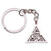Celtic Knot Charm Hexagram Keychain Irish Amulet Key Ring 28mm Ring