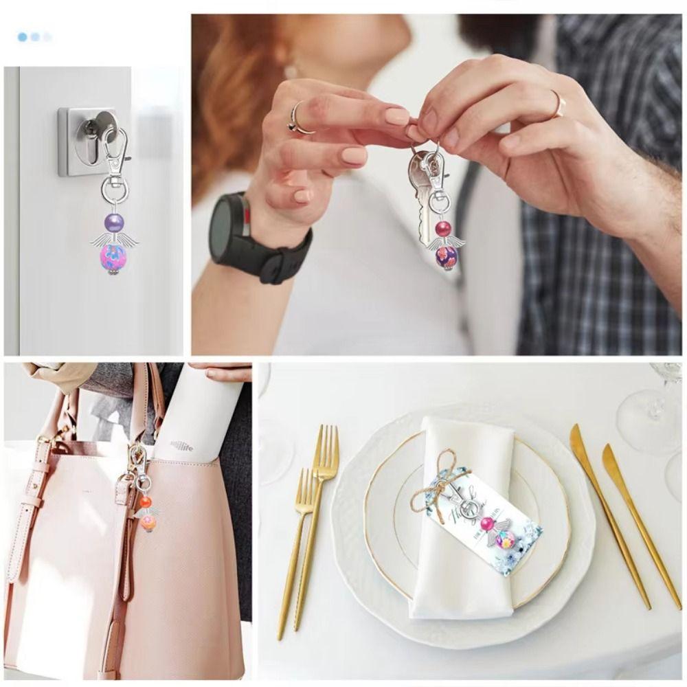 30Pcs/Set Colorful Guardian Angel Pendant Creative Angel Fairy Dangle Charms DIY Crafts