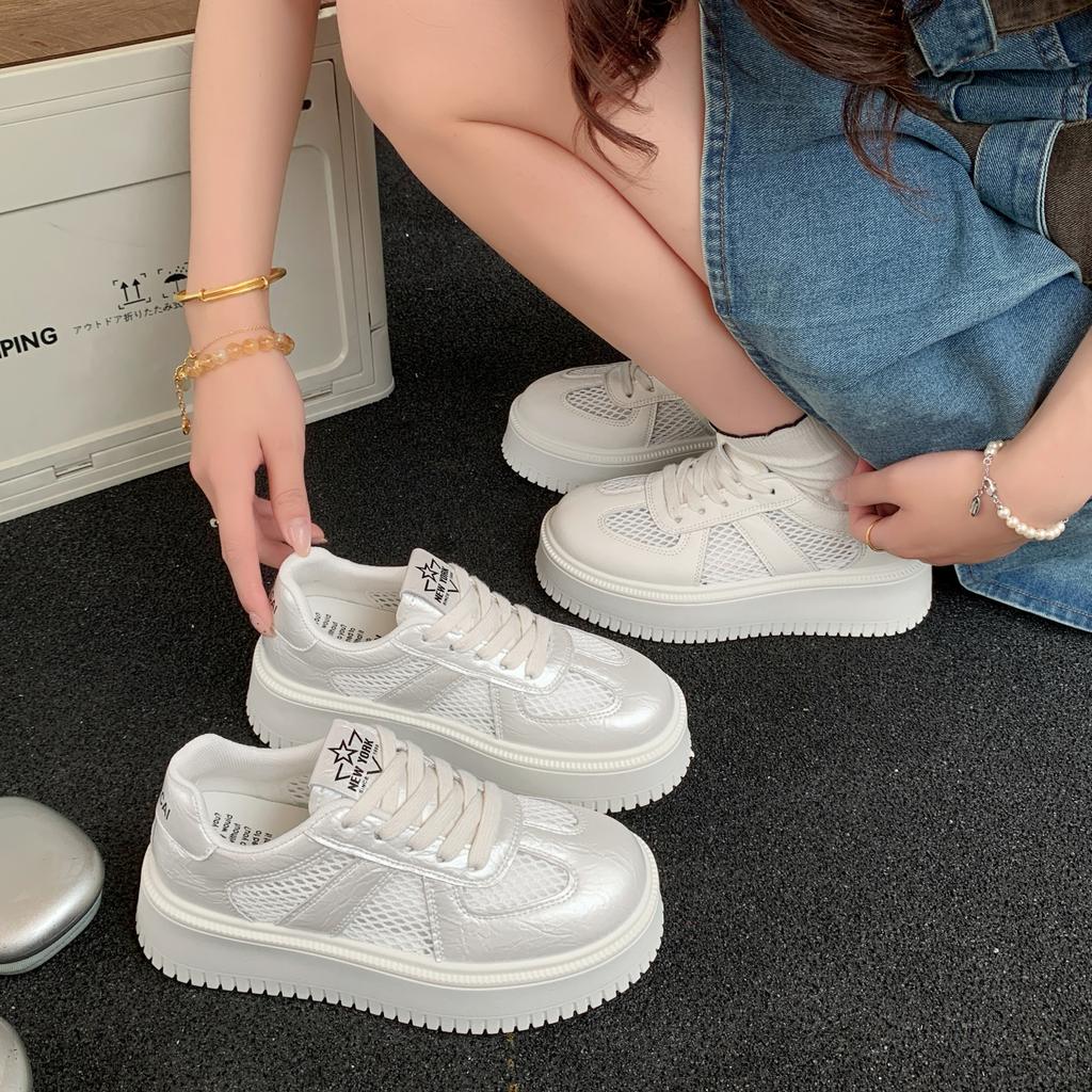 New Fashion Comfort White Vulcanized Platform Shoes Women Sneakers Fashion Shoes Spring Trend Casual Flats Sneakers Female