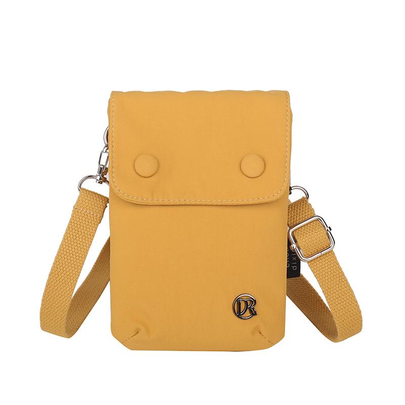 Summer and Summer Niche Simple Nylon Cloth Small Bag Women's Casual and Fashionable Crossbody Bag Mobile Phone Bag
