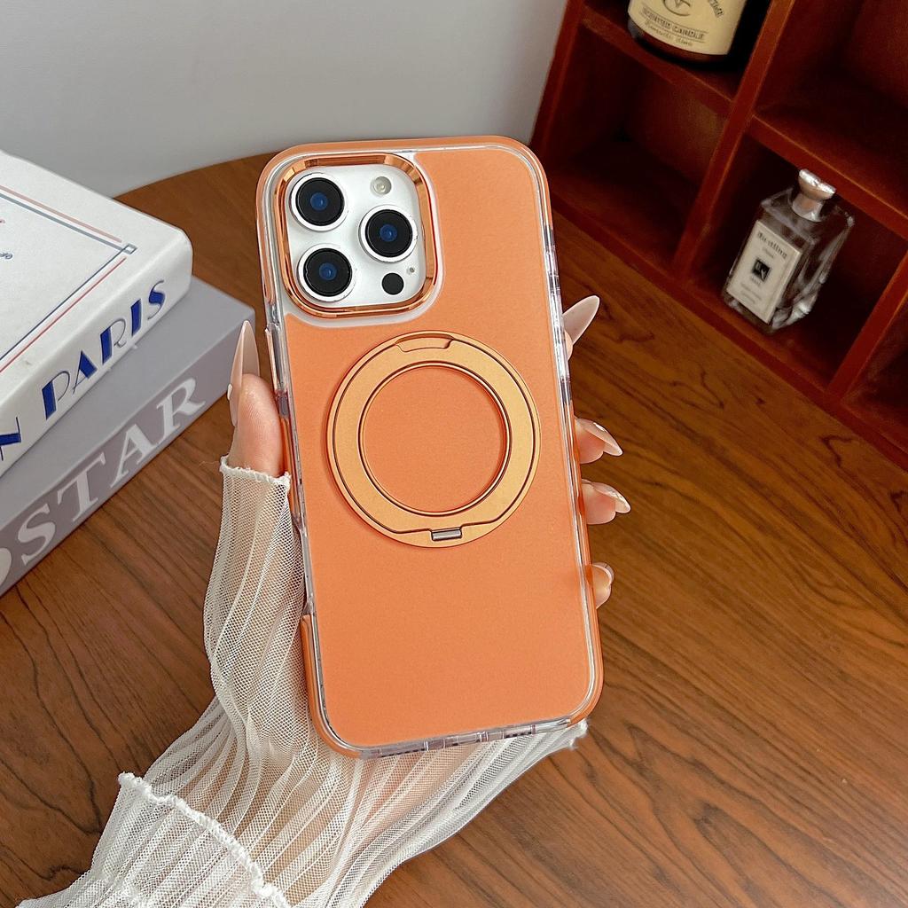 Magnetic Rotating Stand Case for iPhone 16/17 Pro Max - Anti-Fall Protective Cover