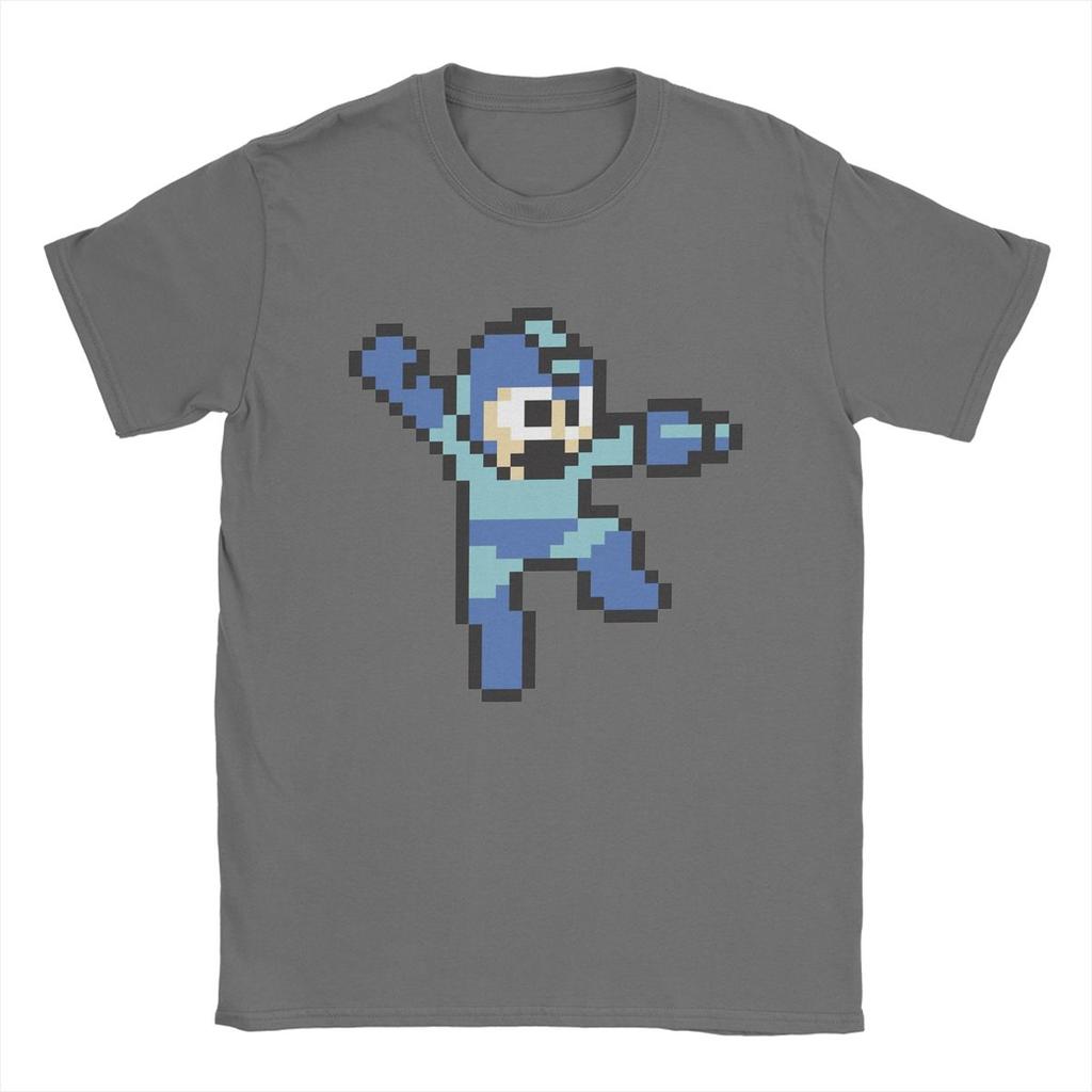 Megaman Jump'n Shoot T Shirts Men 100% Cotton Novelty T-Shirts Round Collar Tee Shirt Short Sleeve Tops Plus Size