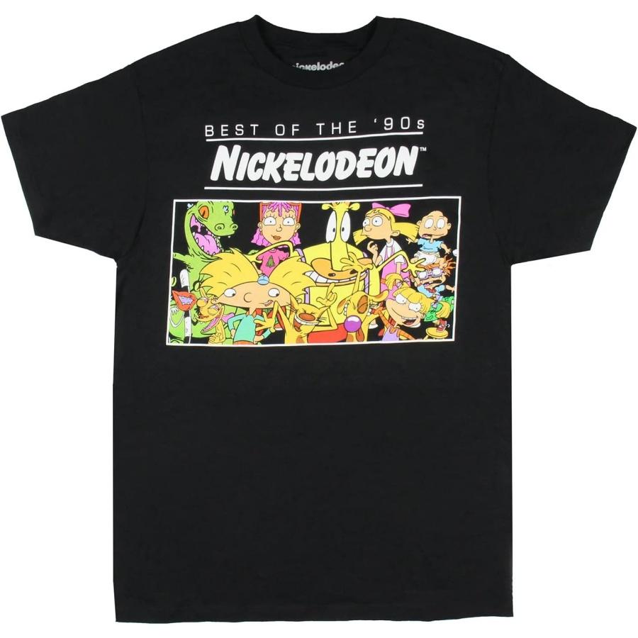 Мужская футболка Nickelodeon  Лучшее из 90-х  с персонажами Rugrats, Эй, Арнольд!, Рен и Стимпи XXXXXL разноцветный
