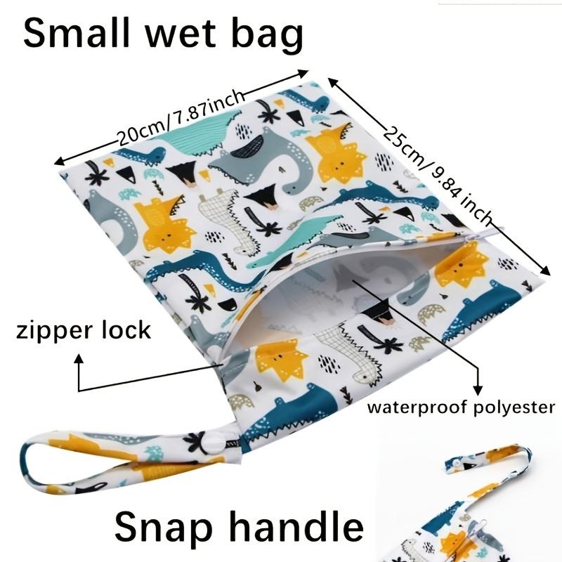 3pc High Quality Washable Wet Bag for Travel Stroller Daycare Diapers Yoga Beach Pool Wet Swimsuits