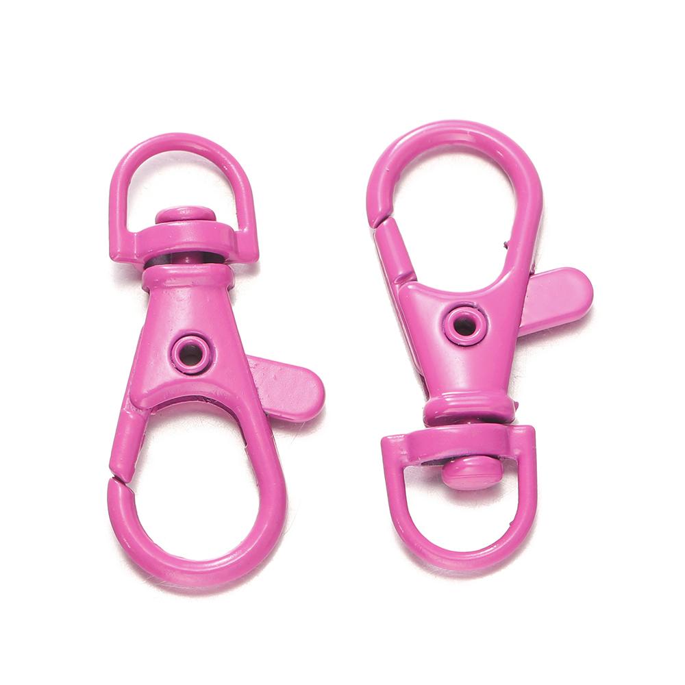 5/10Pcs Colorful Swivel Lobster Clasp Hooks Keychain Split Key Ring Connector for Bag Key Chain DIY Jewelry Making Supplies