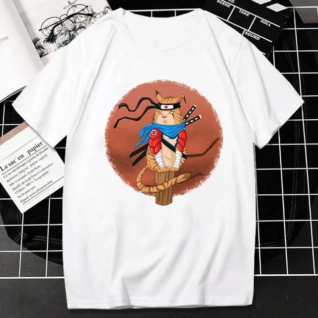 Funny Catzilla Japan Cat Kitten Lover Men T Shirt Male Casual Tees Summer Hombre Oversized Tee Harajuku Shirt Men Clothing