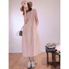 French high-end pink sleeveless vest dress women's summer seaside vacation loose and thin temperament beautiful long dress