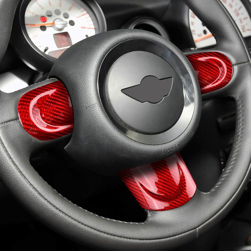 Pro MINI Cooper Countryman R60 R55 R56 R57 2010 2011 2012 Skutečný kryt volantu z tvrdého uhlíkového vlákna a ozdobné doplňky