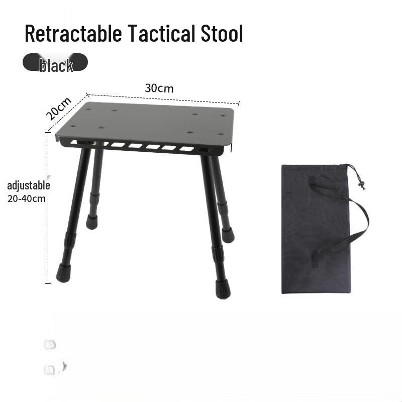 ZISIZ Portable Tactical Retractable Stool
