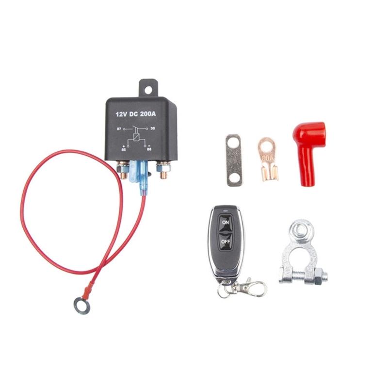 Upgrade Battery Disconnect Switch with Remote Control Battery Isolator Switch with Remote for Automotive Marine & Trucks