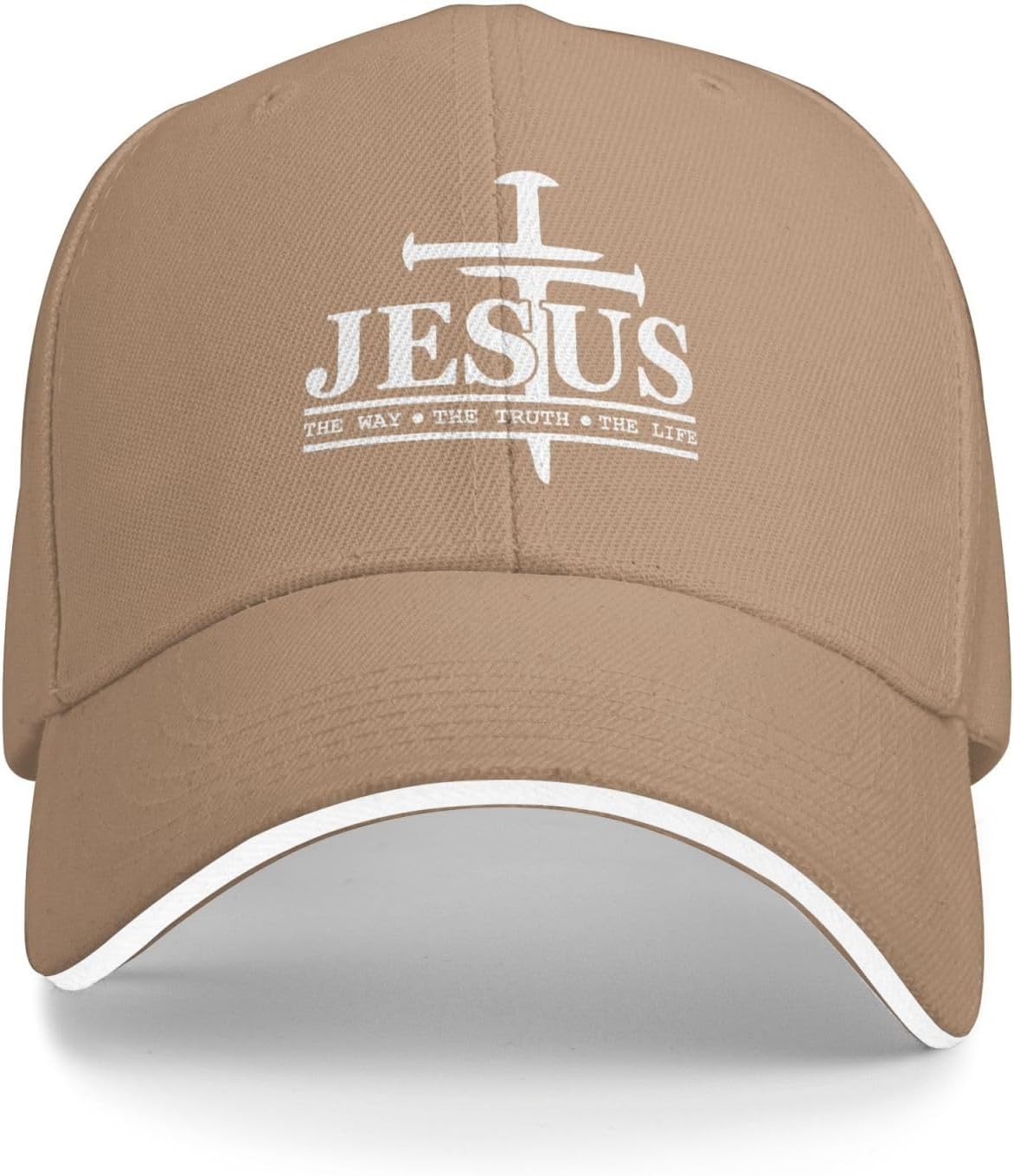

Крест Иисуса Путь Истина Жизнь Бейсболка Христианский Принт Регулируемая Гольф Шляпа Повседневная One Size