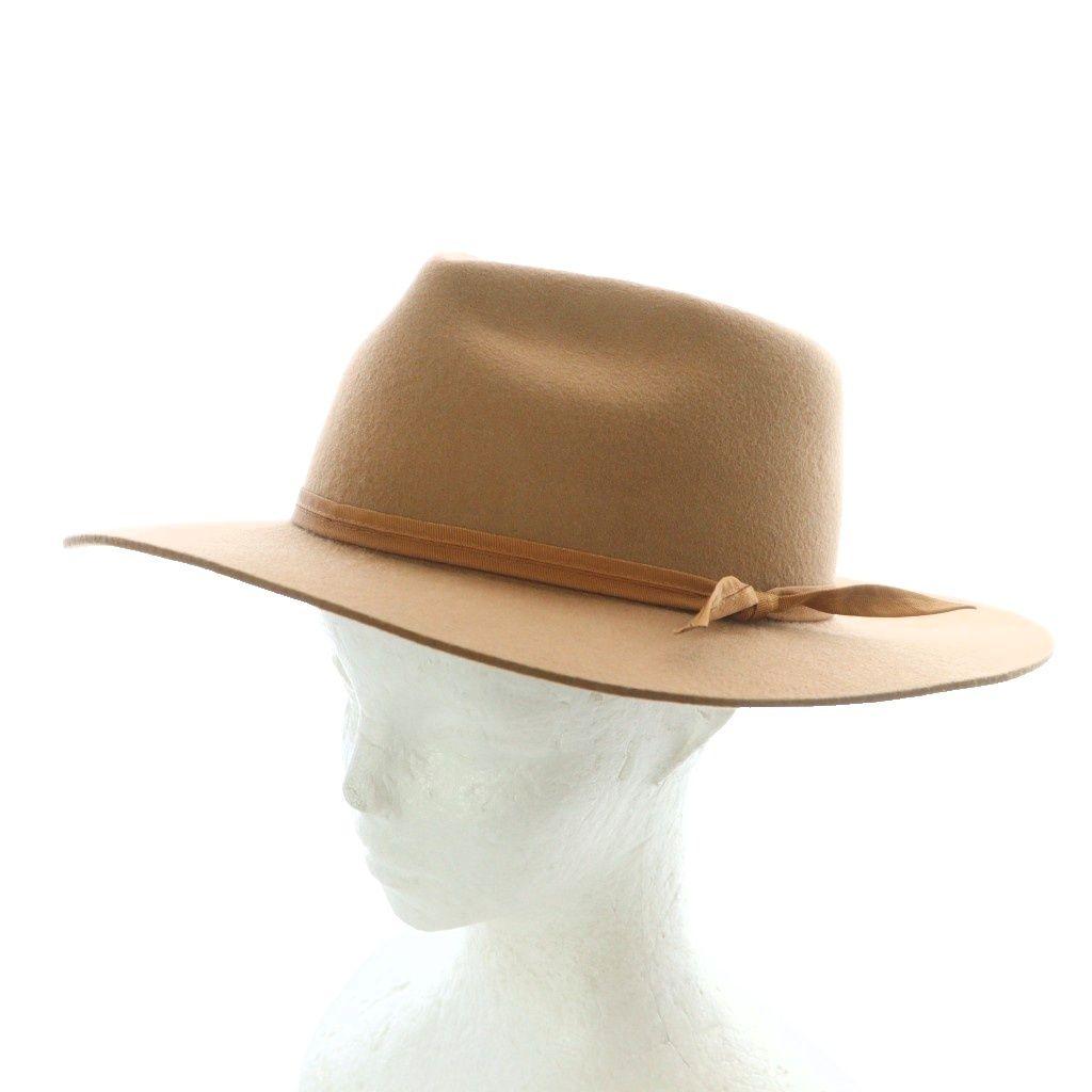 Used Lack of Color Lack of Color Folded Hat Fedora Hat Wool Ribbon Brown 57cm /RI OS