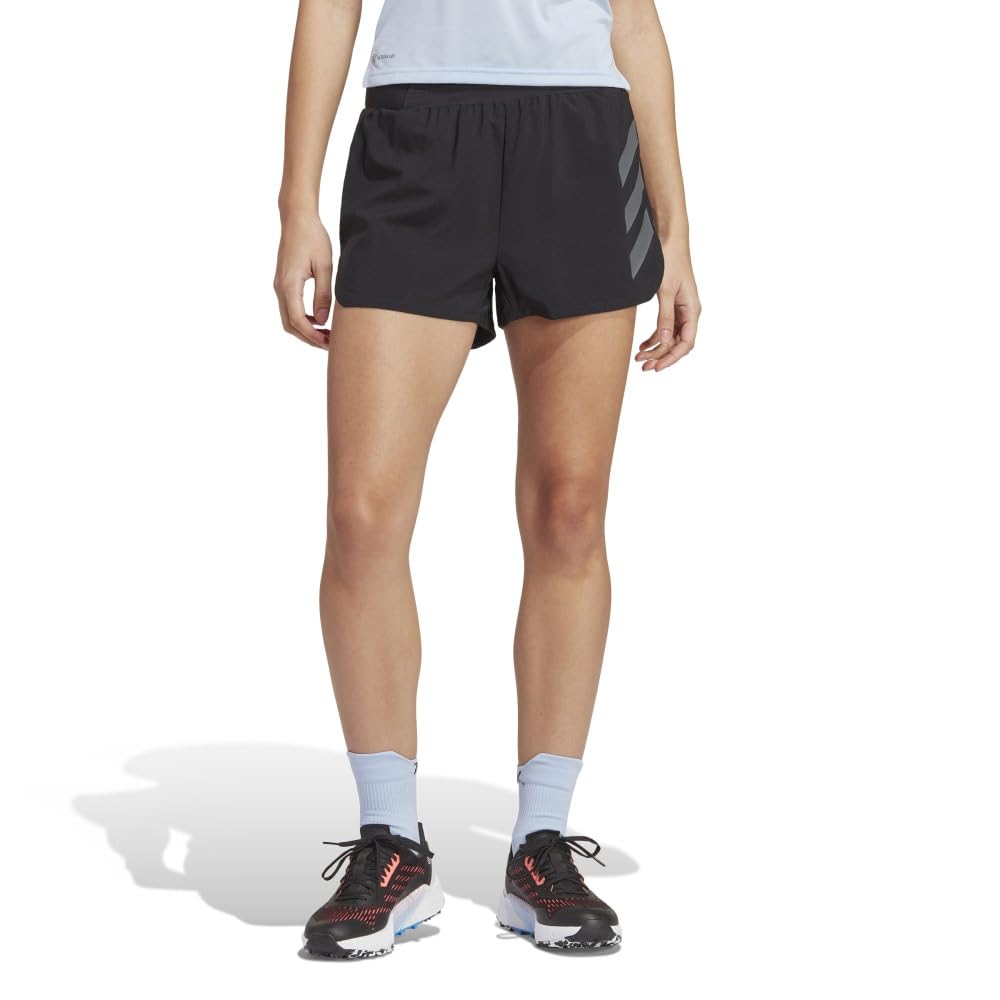 Adidas Terrex Agravic Trail Running Black Size Shorts, KS632, Women's, (HT9392), J/S4
