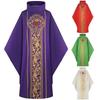 Praying Monk Cosplay Costume Halloween Priest Religious Fashion Printed Robe Cosplay Role-Playing Outfit