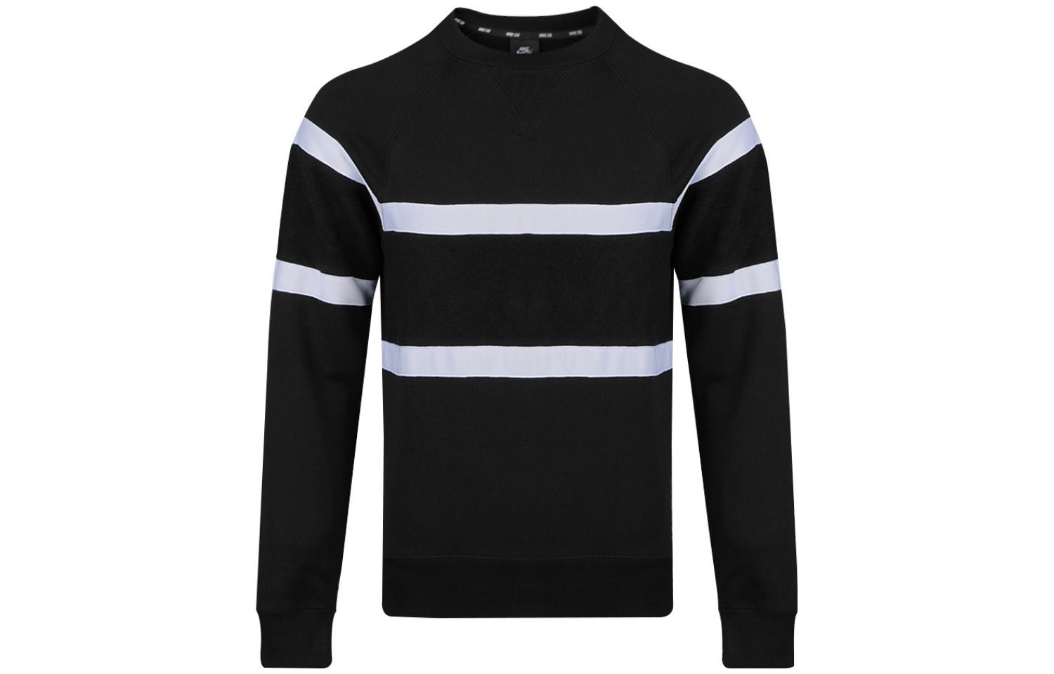 Nike Sweatshirts Men s Black Crew Neck Moderate Regular AT3417-010 M