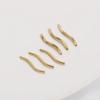10pcs 20mm Copper S Shape Tube Beads Charm for Bracelet Necklace Earring DIY Jewelry Making