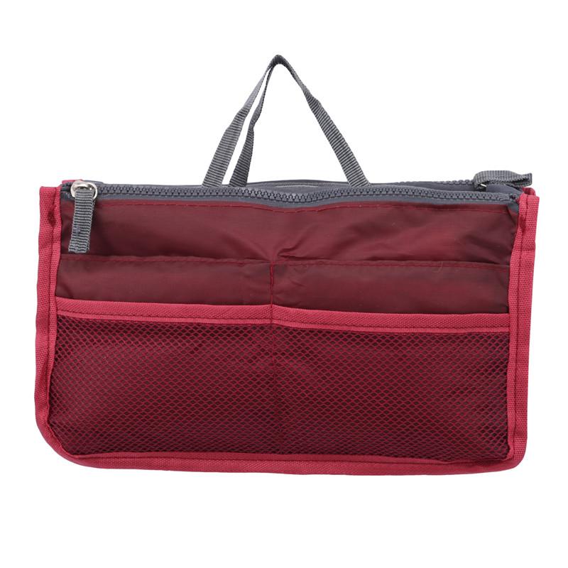 Organizer Insert Bag Women Nylon Insert Organizer Handbag Purse Large Liner Makeup Cosmetic Bag Cheap Female Tote Pouch