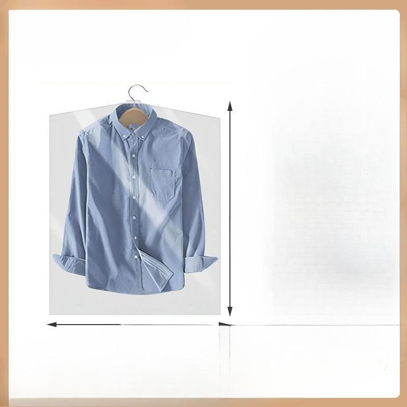 Пылезащитный чехол для одежды, Прозрачный пылезащитный мешок для хранения пальто, Пластиковый пылезащитный мешок, Подвесной мешок для одежды, Пылезащитный мешок для одежды 60*90cm прозрачный