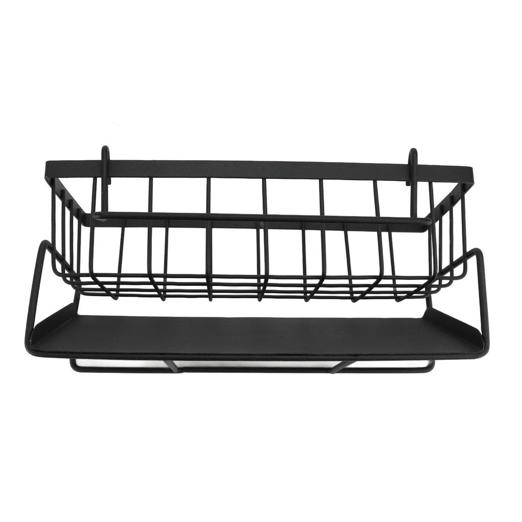 Kitchen Sink Sponge Holder Carbon Steel Multifunctional Soap Dispenser Kitchen Organizer