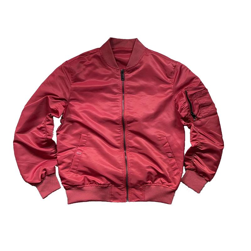 Men's Bomber Jacket Lightweight Flight Jackets Casual Softshell Varisty Jacket for Men Fashion Casual Solid Color Windbreaker In Spring Autumn