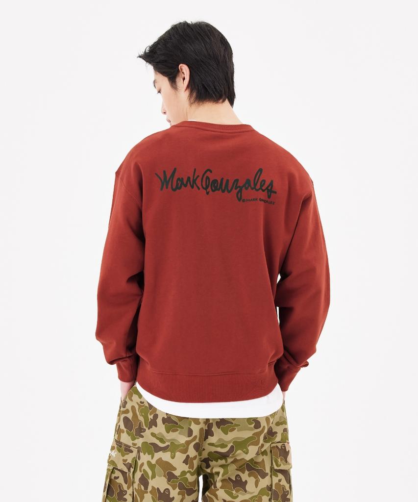 MARK GONZALES Angel Wappen Sweatshirt - Red