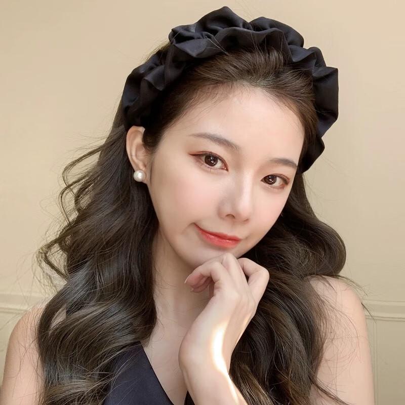 CHIMERA French Retro Pleated Satin Hairband