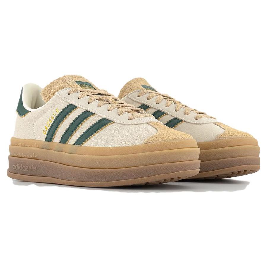 adidas Gazelle Bold Cream Collegiate Green Donna Scarpe da ginnastica Crema-Bianco Magic-Beige ID7056