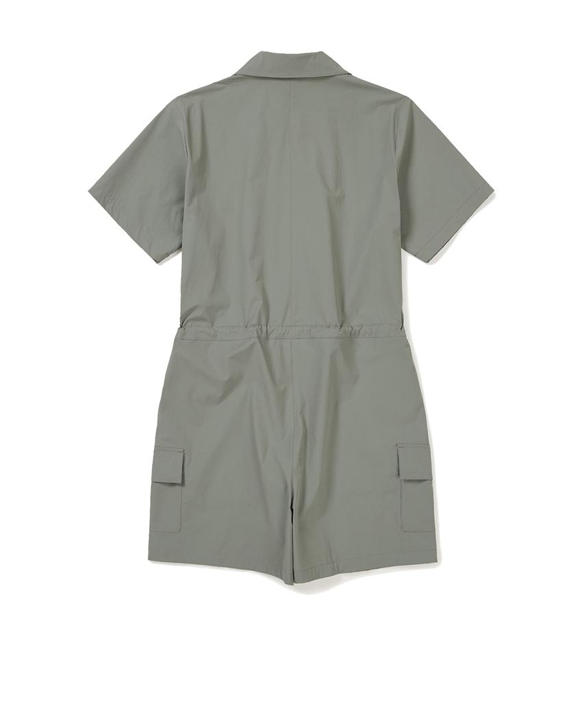 Snow Peak Apparel Thin Tech Women'S Woven Shorts Jumpsuit Light Khaki (S24Mwsop33)