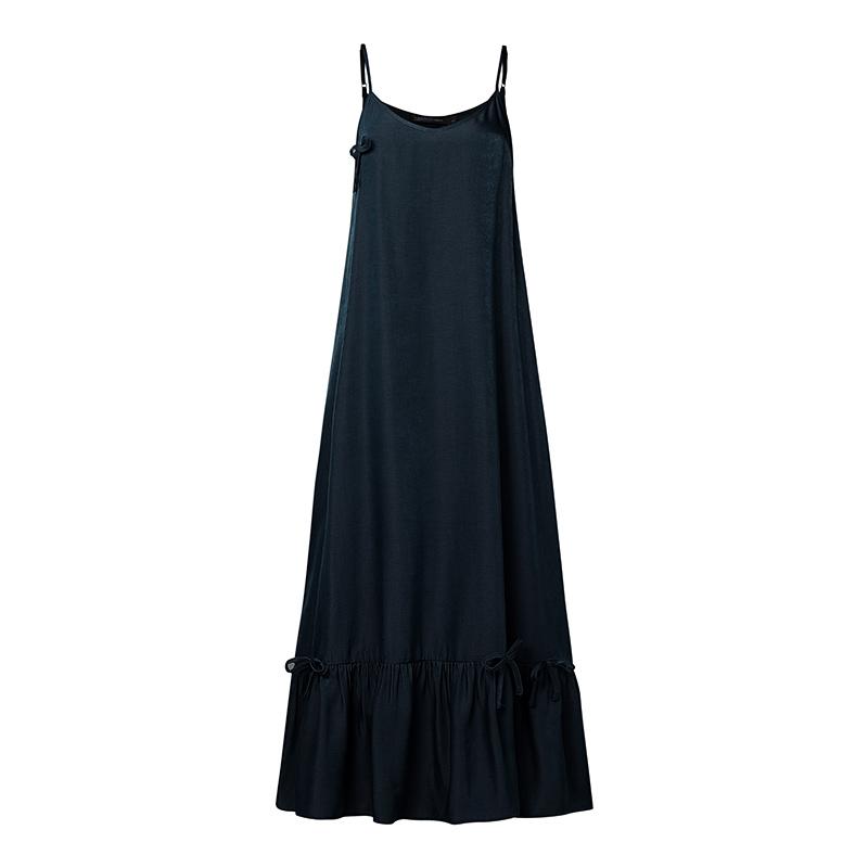 ZANZEA Women Casual V-Neck Loose Sleeveless Straps Long Dress