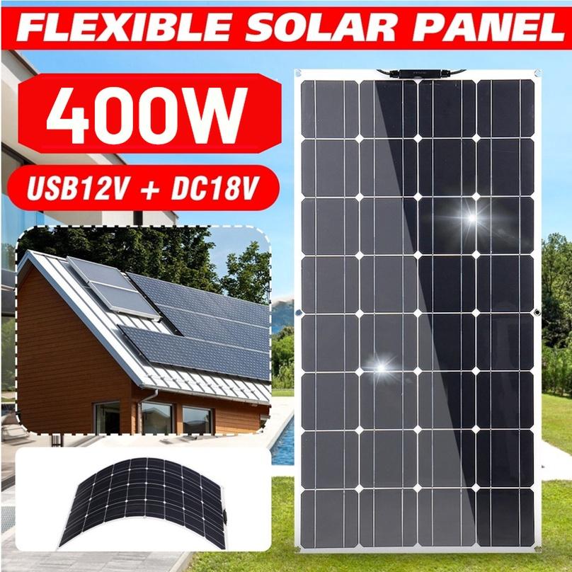 18V 400W Bendable Waterproof Monocrystalline Best Solar Panel For RV Boat Power Bank Flexible Solar Panel